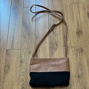 H&M Brown and Black Crossbody Bag